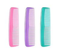 Xiaohui887 3 Men's Colourful Combs Plastic Pocket Comb Fine Tooth Comb (Colour 3)