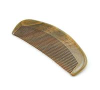 Xiaohui887 Natural Green Sandalwood Fine Tooth Comb, Anti Static Pocket Wooden Comb