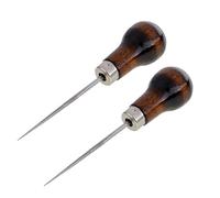 Xiaojikuaipao 2Pcs 115mm Scratch Awl Punch Tool Pin for Sewing Stitching Leathercraft Crafting Tools