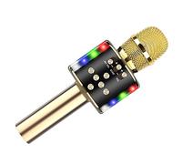 Xiaojikuaipao Karaoke Wireless Microphone Speaker with LED Dancing s - Professional Audio Sound & Long Battery Time - Portable Mic for Home Party, Kids, Girls, Boys, Adults - Bluetooth 4 in 1