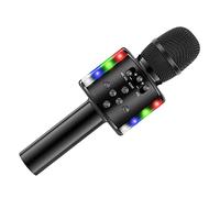 Xiaojikuaipao Portable Karaoke Wireless Microphone Speaker with LED s for Kids and Adults - Professional Audio Quality, Long Battery Life - Perfect for Home Parties and Events