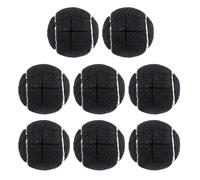 XIAOJUN 8 Pcs Walker Glide Balls Precut Walker Tennis Balls for Furniture Legs and Floor Protection, Heavy Duty Long Lasting Felt Pad Covering，Walker Accessories for Seniors Fit Most Walkers (Black)