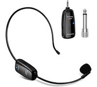 XIAOKOA Wireless Microphone Headset, UHF Head Microphones, USB-C Charging, 160ft Range, Mic for Tour Guide, Teaching, Speech, Fitness Instructor, Dance Instructors