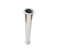 Xiaolin 1PC Stainless Steel Tri Clamp Sanitary Spool Tube Barrel Homebrew 100-350mm Length 12.7-25mm Pipe X 1.5" 2"-4"(100mm,19mm K50.5mm)