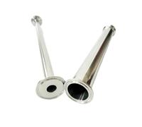 Xiaolin 1PC Tri Clamp Sanitary Spool Tube Stainless Barrel Homebrew 100-350mm Length 40-77.5mm Pipe X 1.5" 2"-4"(300mm,57mm K77.5mm)