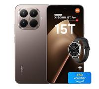 Xiaomi 15T Pro, Smartphone 12+512GB, 6.83" 144Hz Eye-care Display, MediaTek Dimensity 9400+, 50MP Leica 5x Pro Telephoto, 5500mAh, Mocha Brown, Charger Not Included,2-years warranty+Watch S4 41mm