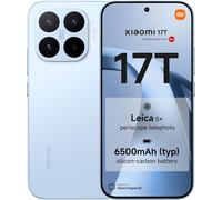 XIAOMI 17T SIM-Free Smartphone, 12GB+256GB, Leica 50MP Triple Camera with 5x Periscope Zoom, 6.59" 1.5K 120Hz AMOLED Display, 6500mAh Battery,AI Phone Blue (No In-box Charger)