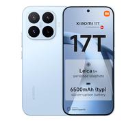 XIAOMI 17T, Smartphone 12+512 GB, 6.59" 120Hz eye-care display, 6500mAh (typ) Silicon-carbon Battery, Leica 5x Telephoto, 67W HyperCharge, MediaTek Dimensity 9500, Blue, 1 year extra warranty
