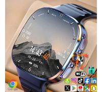 Xiaomi 5G/4G Full Network Smart Watch 2.40 inch Big Screen HD Video Call RAM 2100mAh Google Play WIFI GPS Sim Card Smartwatch 3G 32G white