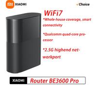 XIAOMI BE3600 Pro Router WiFi 7 High Speed 3570Mbps Qualcomm Quad Core Gaming Accelerator Mesh System Whole Home Coverage 2.5G Add UK Adapter