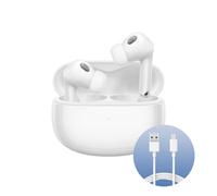 Xiaomi Buds 3T Pro (Gloss White) with USB-C Cable 1m, Bluetooth 5.2 Connection, Noise Cancelling up to 40dB, Wireless Charging, Dust and Water