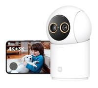 XIAOMI C701 Pro 4K+3K Dual Lens Indoor Security Camera 180° Tilt & 360° Pan | 4K Ultra-HD,9x Hybrid Zoom,Baby Pet Monitor,WiFi 6 Dual-Band,Smart AI Detection,Two-Way Audio,Works with Alexa & Google Home