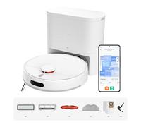 XIAOMI H40 Robot Vacuum Cleaner with Self Empty Station, 10000 Pa Suction | Compact Station Design with 4L Dust Bag, Up to 90 Days Hands Free Cleaning, Dual Anti-Tangle System, App and Voice control