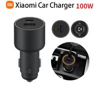 Xiaomi Mi Car Charger 100W MAX 1A1C Fast Charging Dual-port USB-A USB-C Smart Device Fully Compatible With Light Effect Display 1PCS