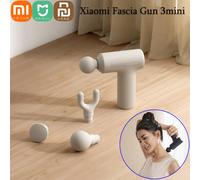 Xiaomi Mi Fascia Gun 3 Mini Portable Muscle Massage Gun 12kg Thrust Brushless Silent Motor Massager Heads Relax the Body Mijia blue