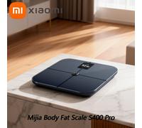 Xiaomi Mijia Body Fat Scale S400 Pro with Mi Home APP 3.5in TFT Color Screen Bluetooth5.1 Smart Home Body Composition Scale Wor Dark Grey