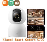 Xiaomi Mijia Camera C700 4K Ultra Low Light Full-color AI Facial Baby/Pet Recognition Gesture Call WiFi6 Surveillance Webcam Only China Servers