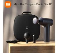 Xiaomi Mijia Hot Compress Fascia Gun H3 Portable Muscle Massage Gun 25kg Thrust Brushless Motor 4 Massage Heads to Relax black