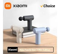XIAOMI Mijia Mini Fascia Gun 3 Portable Muscle Massage Gun 12kg Thrust Brushless Silent Motor 3 Massager Heads Relax the Body GRAY