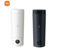 Xiaomi Mijia Portable Electric Heating Cup 2 Temperature LED Thermos 316 Stainless Steel Boiling Cup Kettle For Travel Coffee WHITE