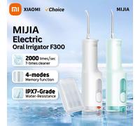 XIAOMI MIJIA Portable Oral Irrigator F300 Dental Water Jet Water Flosser Teeth Whitening Bucal Tooth Cleaner Waterpulse MEO703 White