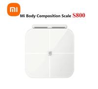 Xiaomi Mijia Smart Scale S800 8-Electrode Body Mi Fat Scale Bluetooth Dual-Frequency BIA Tempered Glass Works With Mijia App S800 Body fat scale