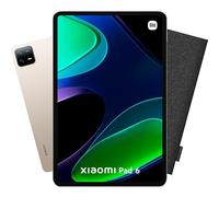 Xiaomi PAD6 6 128GB + Felt Case, Charger Included 33 W, 11 Inch Screen, Fast Charging, 8840mAh Battery, 18 Hours of Battery Life, Gold