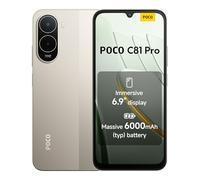 POCO C81 Pro Smartphone 4+128 GB, Massive 6000mAh Battery,120Hz High Refresh Rate, Immersive 6.9" Display, Sl nd Refined Design Telephone, 13MP AI Dual Camera, Gold, 1 year extra warranty