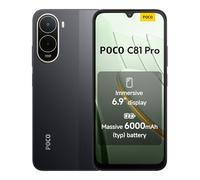 POCO C81 Pro Smartphone 4+256 GB, Massive 6000mAh Battery,120Hz High Refresh Rate, Immersive 6.9" Display, Sl nd Refined Design Telephone, 13MP AI Dual Camera, Black, 1 year extra warranty