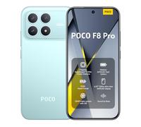 XIAOMI POCO F8 Pro, Smartphone 12+512 GB, 6.59" 120Hz AMOLED Display, 50MP Triple Camera 60mm Telephoto, Sound by Bose, 6210mAh (typ) Battery, Blue, Charger Not Included