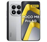 XIAOMI POCO M8 Pro 5G-Smartphone Silver 12+512, 6500mAh(typ) Battery, IP68, Snapdragon® 7s Gen4, 50MP Light Fusion 800 with OIS, 100W HyperCharge, 6.83" 120Hz 1.5k Amoled Display (No In-box Charger)