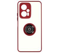 Xiaomi Poco X4 GT Bi-material Case Metallic Ring Video Stand Red