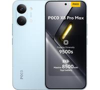 XIAOMI POCO X8 Pro Max 5G Smartphone 12GB+256GB, 8500mAH Battery, MediaTek Dimensity 9500s, 6.83" 120Hz Ultra-bright Amoled Display, 50MP Light Fusion 600 with OIS, Blue (No In-box Charger)