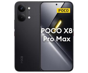XIAOMI POCO X8 Pro Max 5G Smartphone 12GB+256GB, 8500mAH Battery, MediaTek Dimensity 9500s, 6.83" 120Hz Ultra-bright Amoled Display, 50MP Light Fusion 600 with OIS, Black (No In-box Charger)
