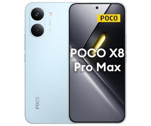 XIAOMI POCO X8 Pro Max 5G Smartphone 12GB+256GB, 8500mAH Battery, MediaTek Dimensity 9500s, 6.83" 120Hz Ultra-bright Amoled Display, 50MP Light Fusion 600 with OIS, Blue (No In-box Charger)