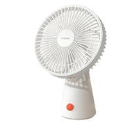 Xiaomi Rechargeable Mini Fan, 2-in-1 dual use handheld & desktop fan, 18.5h long endurance battery, Low noise, Brushless DC motor, 4 wind speeds, 7 nature-inspired blades, White