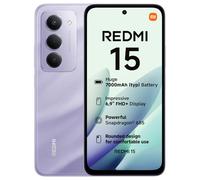 XIAOMI Redmi 15, Smartphone 6+128GB, 6.9" FHD+ 144Hz DotDisplay, Snapdragon 685, 50MP AI dual camera, 7000mAh Battery, Sandy Purple, Charger Not Included