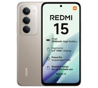 XIAOMI Redmi 15, Smartphone 6+128GB, 6.9" FHD+ 144Hz DotDisplay, Snapdragon 685, 50MP AI dual camera, 7000mAh Battery, Titan Gray, Charger Not Included