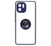 Xiaomi Redmi A1 / A2 Case Bi-material Metallic Ring Video Stand Blue