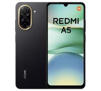 XIAOMI Redmi A5 Smartphone, 3+64GB, Black, Super clear 32MP AI camera, 5200mAh battery, Powerful octa-core processor, Immersive 6.88" 120Hz display (No power adapter included)