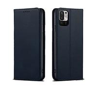 Xiaomi Redmi Note 10 Pro 5G Black PU Leather Magnetic Closure Case Cover