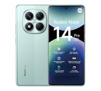 Xiaomi REDMI Note 14 Pro 5G Smartphone, 8 + 256 GB, 5110 mAh Battery, Green | 200MP professional AI camera, IP68, 45W TurboCharge with, AI functions (no charger included)