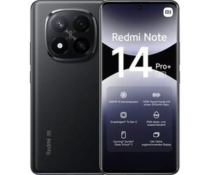Xiaomi Redmi Note 14 Pro+ 5G Smartphone, 8GB RAM 256GB, 6.67-inch 1.5k AMOLED Display, Fingerprint Sensor, 200MP Digital Camera, Dual SIM, 5G, NFC, 120W Fast Charge, Black