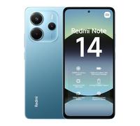 Xiaomi Redmi Note 14 smartphone, 6+128GB, blue, 108MP AI camera system, 5500mAh battery, 120Hz eye-care display, AI features (charger not included)