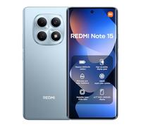 XIAOMI Redmi Note 15 4G 8+128 Glacier Blue,MediaTek Helio G100-Ultra, 108MP Super-clear Camera, 6.77" 120Hz Amoled Display, 6000mAh Battery (No power adapter included)