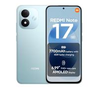 Xiaomi REDMI Note 17 5G, Smartphone 6+128GB, Sky teal, 7700mAh battery | Snapdragon® 4 Gen 4, 45W turbo charging, 6.99" FHD+ eye-care AMOLED display, Xiaomi HyperOS, IP65, 50MP camera