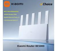 XIAOMI Router BE5000 WiFi 7 5011Mbps 2.5GHz Network Port 512MB Memory Dual Broadband Access Network Security Protection CN Add EU adapter