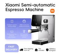 Xiaomi Semi-automatic Espresso Machine, Compact Design Low-pressure Pre-infusion Powerful Steam NTC Precise Temperature Control Silver