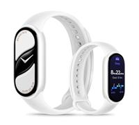 Xiaomi Smart Band 10 Fitness Tracker, 1.72" AMOLED Display, 21-Day Battery Life, 150+ Sports Modes, Heart Rate & Sleep Monitoring, 5ATM Waterproof, 2-Year Warranty - Ceramic Edition Pearl White