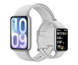 XIAOMI Smart Band 10 Pro, Fitness Tracker for Men Women, Silver | 1.74'' AMOLED, upgraded sleep algorithm, 21-day battery, Android & iOS, 150+ sports modes, GNSS, 5ATM waterproof